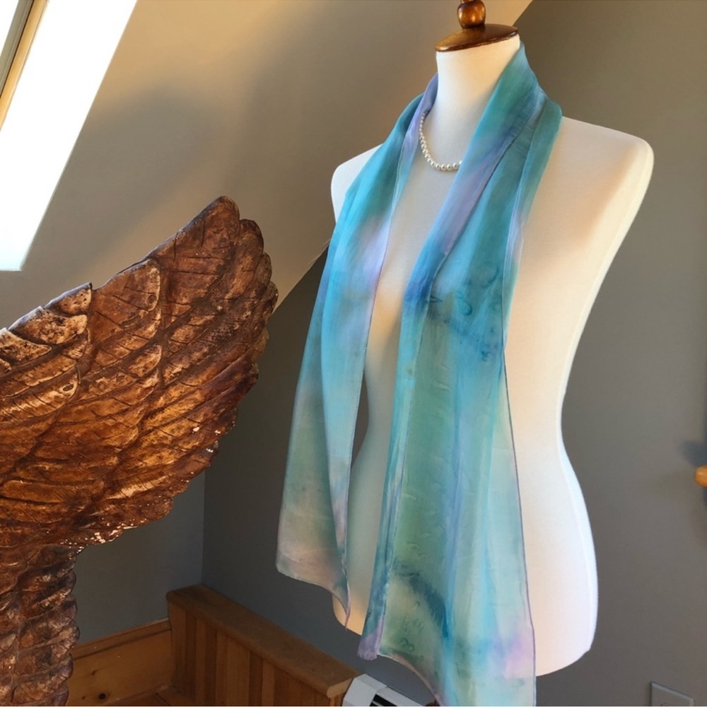 Authentic Vintage Annalisa  silk scarf - Picture 3 of 12
